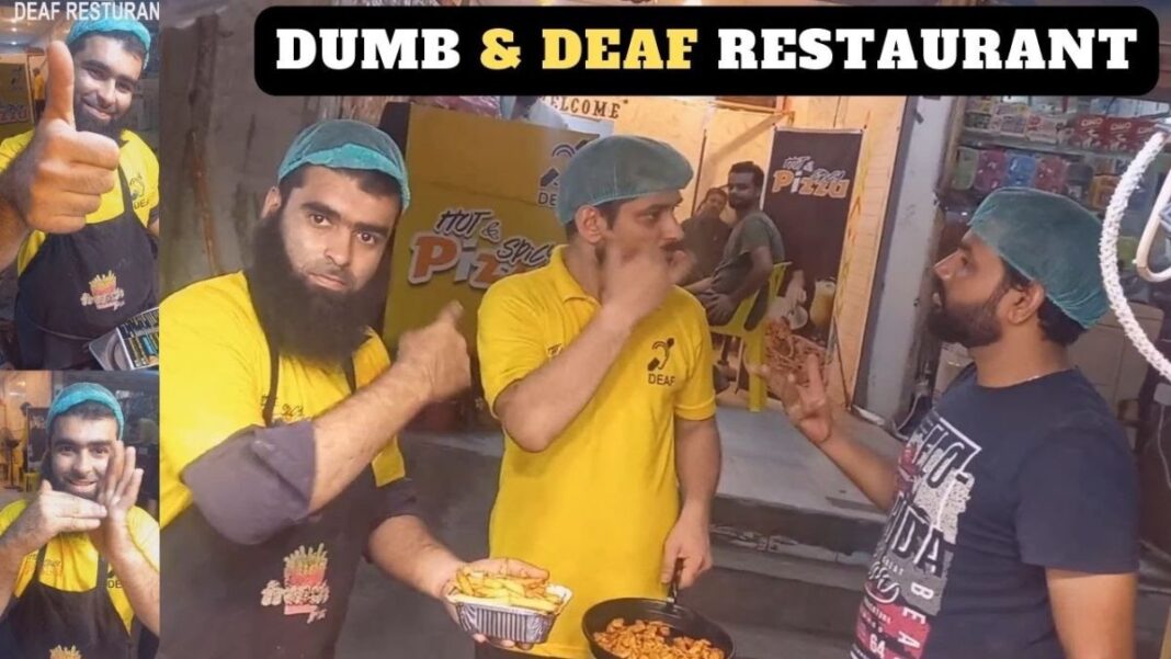 Deaf and Mute Pizza Restaurant Karachi